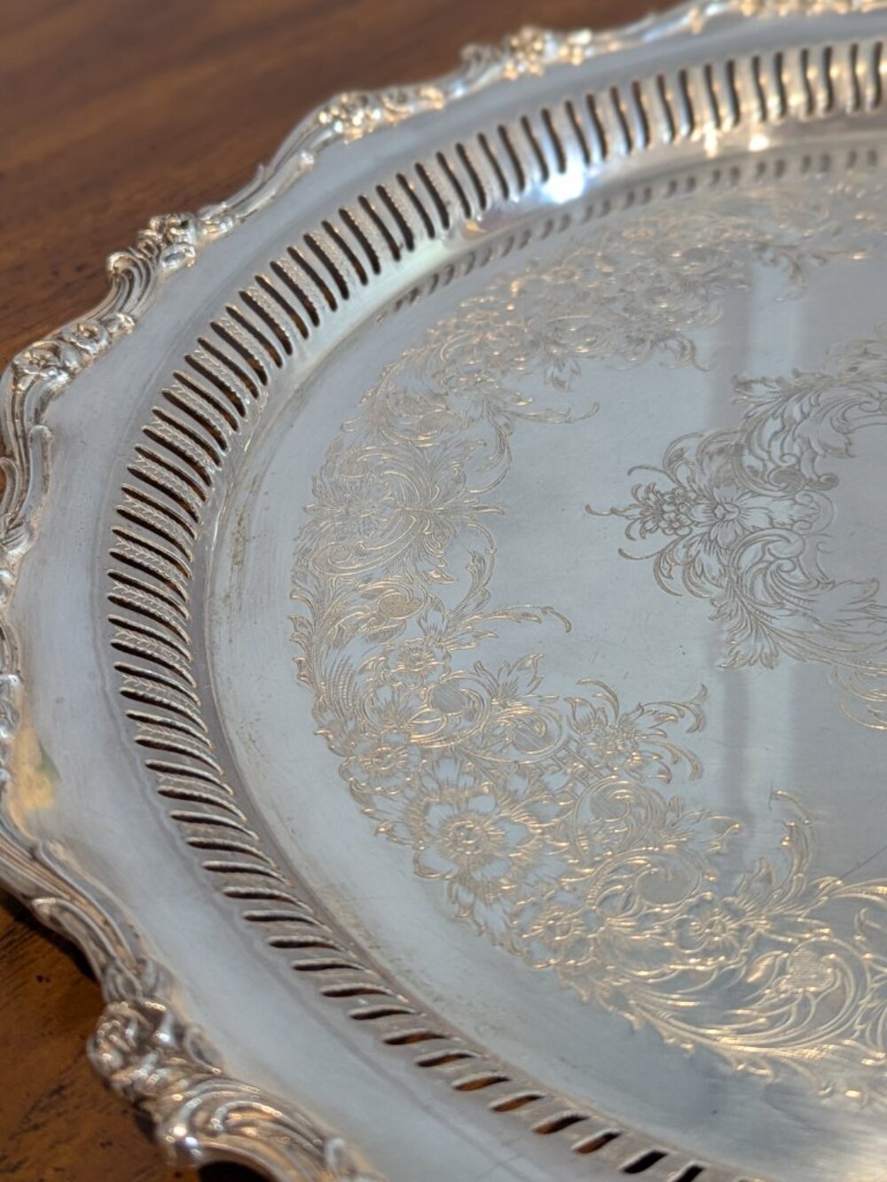 Wilcox American silver company American Rose 7371B Platter - Picture 11 of 13